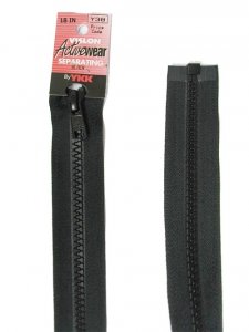 YKK Separating zipper 18" - #580 Black