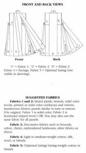 Folkwear 118 Flat Pattern Drawings