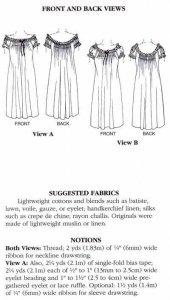 Folkwear #223 - A Lady's Chemise