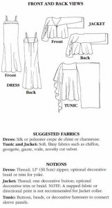 Folkwear 266 flat pattern drawings