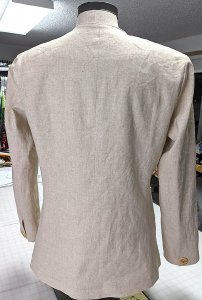 Dana Marie Sewing Pattern #1060 - Sawtooth Jacket - linen jacket back