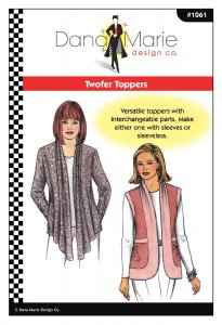 Dana Marie Sewing Pattern #1061 - Twofer Toppers - cover