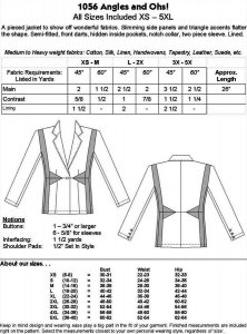 Dana Marie Sewing Pattern #1056 - Angles and Ohs