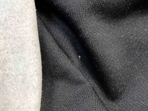 Drake Sweatshirt Fleece - Black and White Cotton Blend Fabric from Telio & Cie
