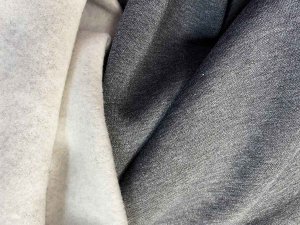 rake Sweatshirt Fleece - #09 Dark Grey Mix Cotton Blend Fabric from Telio & Cie