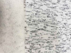 Drake Sweatshirt Fleece - #08 Black and White Mix Mix Cotton Blend Fabric from Telio & Cie