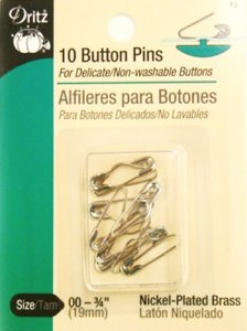 Dritz #73 Button Pins, 10 Count.