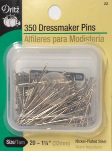 Dritz #22 Dressmaker Pins - 350 count