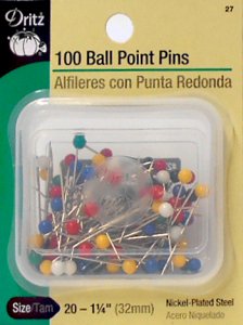 Dritz #27 Ball Point Pins - 100 Count