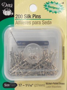 Dritz #49 - Silk Pins - 200 count