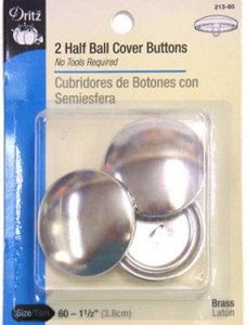 Dritz 2 Half Ball Cover Button Refill, Size 60