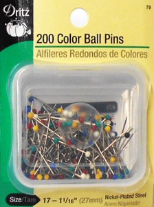 Dritz #79 Color Ball Pins - 200 count