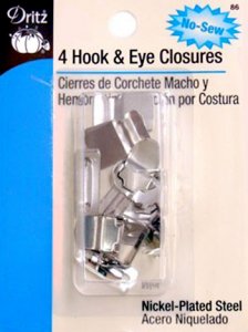Dritz #86 No-Sew Hook & Eye Closures