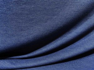 Imported French Terry Knit Fabric - Denim Blue