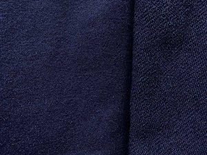Imported French Terry Knit Fabric - Navy