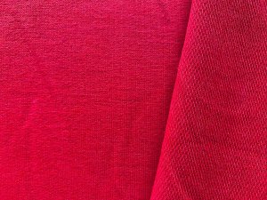 Imported French Terry Knit Fabric - Red