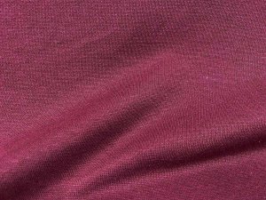 Imported French Terry Knit Fabric - Wine