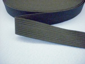 CASE PACK - Wholesale Flat Braided Elastic 1040 - Black 1" - 20 Spools