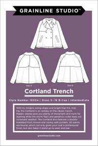 Grainline Studio - Cortland Trench Sewing Pattern