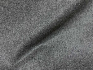 Classic Wool Blend Melton Coating Fabric - Medium Grey