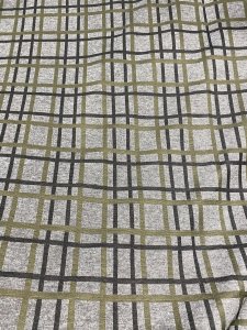 Yarn-Dye Luxury Knit - Olive/Black Plaid