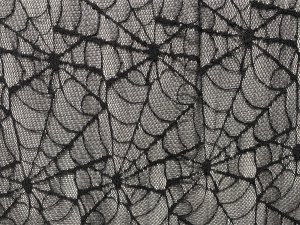 Halloween Fabric - Spiderweb Netting - Black