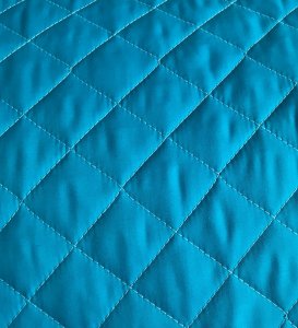 Double Faced Quilted Poly Cotton Broadcloth - Turquoise