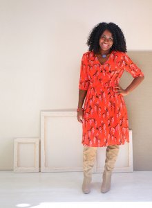 Liesl + Co - Saint-Germain Wrap Dress Sewing Pattern