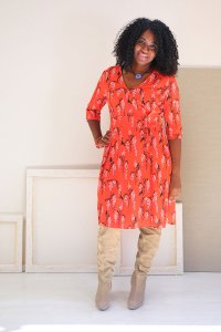 Liesl + Co - Saint-Germain Wrap Dress Sewing Pattern