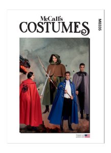 McCall's Sewing Pattern M8335 - Medieval and Cosplay Unisex Costume Capes