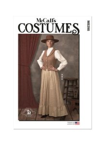 McCall's Sewing Pattern M8398 - Women's Steampunk and Frontier Vest and Skirt Costume