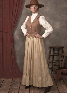 McCall's Sewing Pattern M8398 - Women's Steampunk and Frontier Vest and Skirt Costume