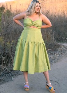 KnowME Sewing Pattern #2073 - Misses' Crop Top + Skirt by Alisha Grace