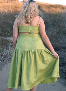 KnowME Sewing Pattern #2073 - Misses' Crop Top + Skirt by Alisha Grace