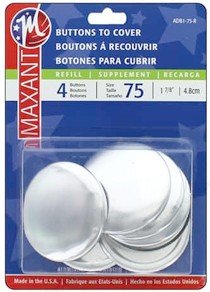 Maxant Buttons to Cover - Size 75 Kit