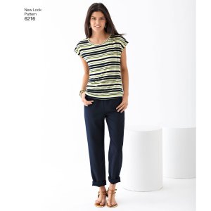 New Look #6216 - Misses' Easy Knit Top + Woven Pants Sewing Pattern