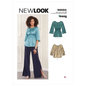 New Look 6684 - Misses' Tops In Two Lengths Sewing Pattern