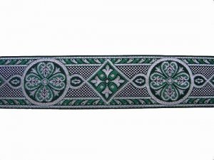 Wholesale Royal Brocade - Green and Silver, 27 meters