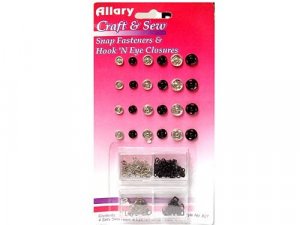 Allary Craft and Sew - Snap Fasteners with Hook and Eyes 827