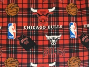 Wholesale Chicago Sports Fleece - Bulls Plaid - #82CHI00005A,   12yds