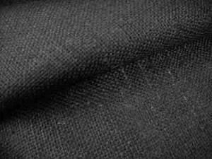 Upholstery Burlap Jute Fabric - Black