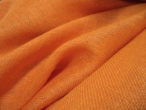 Upholstery Burlap Jute Fabric - Orange