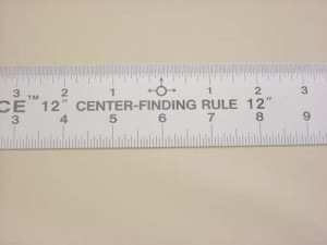 Lance Center Finding Ruler 12"