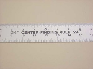 Lance Center Finding Ruler 24"