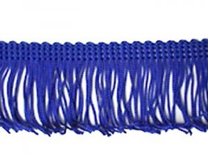 Metallic Royal Blue 2 x 9 yd Decorative Trimmings 100% Rayon Chainette Fringe