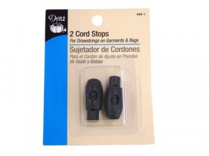 Dritz- Cord Stops #469-1 - Black, White or Clear