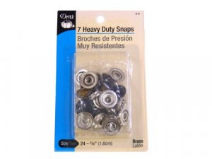 Dritz- Heavy Duty Snap Fasteners, 7 Count Navy