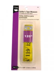 Dritz Quilter's Tape Measure - Yellow 120"