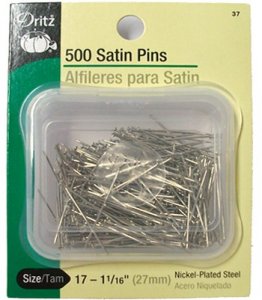 Dritz #37 - Satin Pins - 500 count