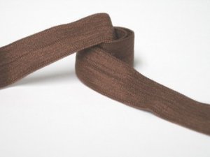Wholesale Fold Over Elastic - Brown #27  -   5/8" wide   5 yard roll
